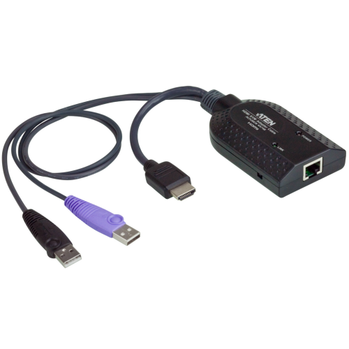 Adaptor ATEN KVM USB HDMI KA7168‑AX cu suport Smart Card și Virtual Media
