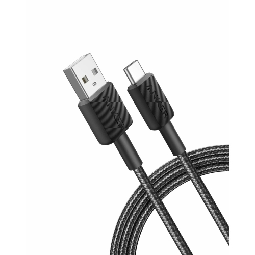 Cablu de date Anker KA81H6G11, USB-A male - USB-C male, 1.8m, Black