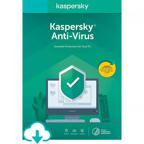 Kaspersky Anti-Virus, Eastern Europe Edition, 1Device/1Year, Renewal Electronic