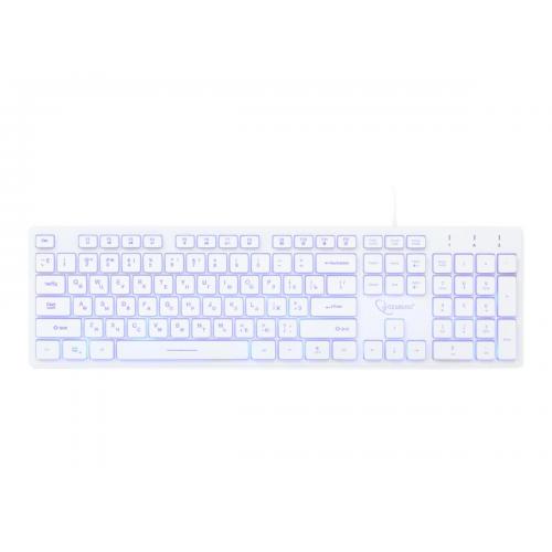 Tastatura Gembird KB-UML3-01-W-RU, 3-color LED, USB, Black
