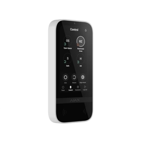 Tastatura wireless Ajax KeyPad TouchScreen, White