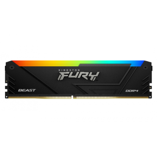 Kit Memorie Kingston Fury Beast RGB Intel XMP 2.0, 128GB, DDR4-3200MHz, CL16, Quad Channel