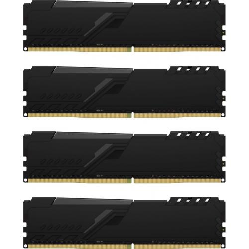 Kit memorie Kingston FURY Beast 64GB, DDR4-3200MHz, CL16, Quad Channel