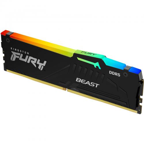 Memorie Kingston FURY Beast RGB, 16GB, DDR5-4800MHz, CL38