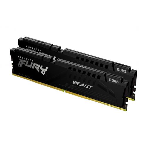 Kit Memorie Kingston Fury Beast 32GB, DDR5-5200MHz, CL36, Dual Channel
