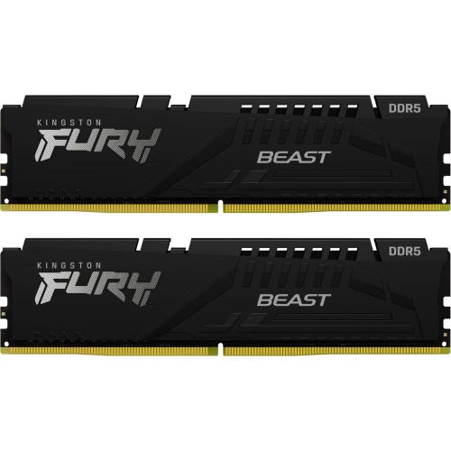 Kit Memorie Kingston Fury Beast Black AMD EXPO, 64GB, DDR5-5600MHz, CL36, Dual Channel