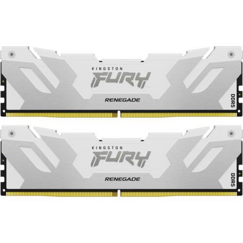 Kit Memorie Kingston Fury Renegade White Intel XMP 3.0, 64GB, DDR5-6000MHz, CL32, Dual Channel