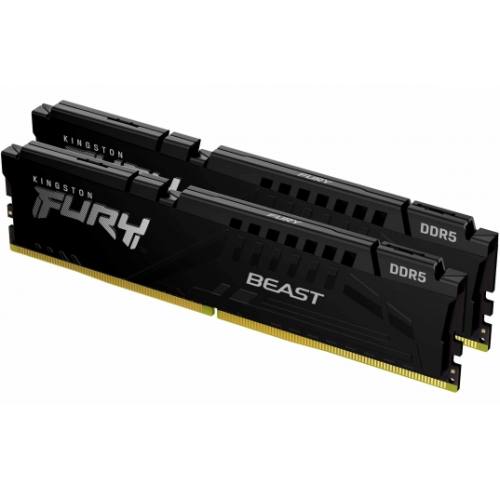 Kit Memorie Kingston FURY Beast XMP/EXPO, 64GB, DDR5-6000 MHz, CL36, Dual Channel