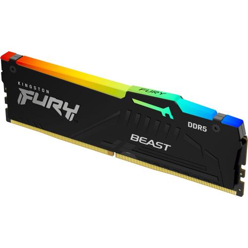 Memorie Kingston Fury Beast RGB AMD EXPO, 8GB, DDR5-6000MHz, CL36