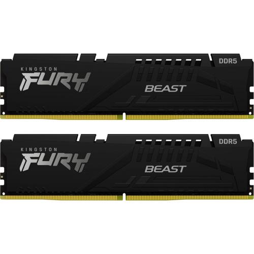 Kit Memorie Fury Kingston Fury Beast Black AMD EXPO, 16GB, DDR5-6000MHz, CL36, Dual Channel