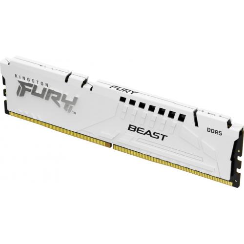 Memorie Kingston Fury Beast White Intel XMP 3.0, 16GB, DDR5-6000MHz, CL40