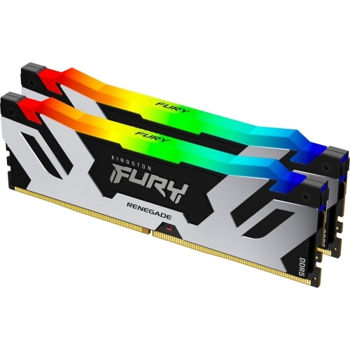 Kit Memorie Kingston FURY Renegade RGB Black Intel XMP 3.0, 64GB, DDR5-6400MHz, CL32, Dual Channel