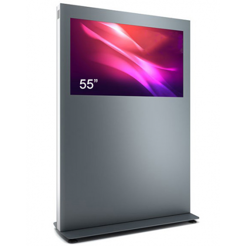 Totem Display Public Kiosk BLH55N-SAB, 55inch, Black-Silver