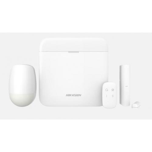 Kit de alarma wireless AX PRO Light Level Hikvision DS-PWA64-Kit-WE, Wireless Control Panel Kit, 868MHz two-way wireless, Dual Wireless Technology: Tri-X & CAM-X;  Long RF transmission range; Up to 64 Wireless Zones/Outputs, 8 Wireless Ta Readers/Keypads,