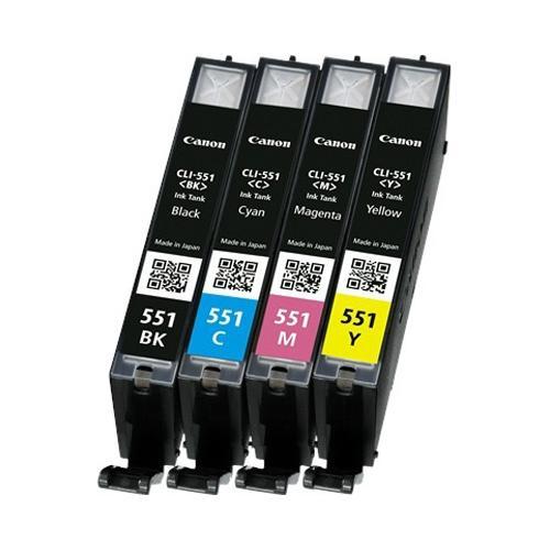 Cartus cerneala Canon CLI-551MULTI, multipack (cyan,magenta,yellow ,black), pentru Canon Pixma IP7250, Pixma IP8750, Pixma IX6850, Pixma MG5450, Pixma MG5550, Pixma MG6350, Pixma MG6450, Pixma MG7150, Pixma MX925.