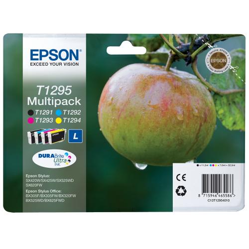 Kit Cartus Cerneala Epson Cyan Magenta Yellow Black - C13T12954010