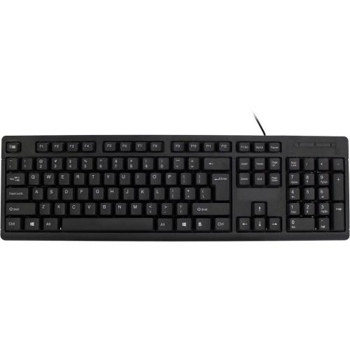 Kit Inter-Tech KB-118EN - Tastatura, USB, Black + Mouse Optic, USB, Black