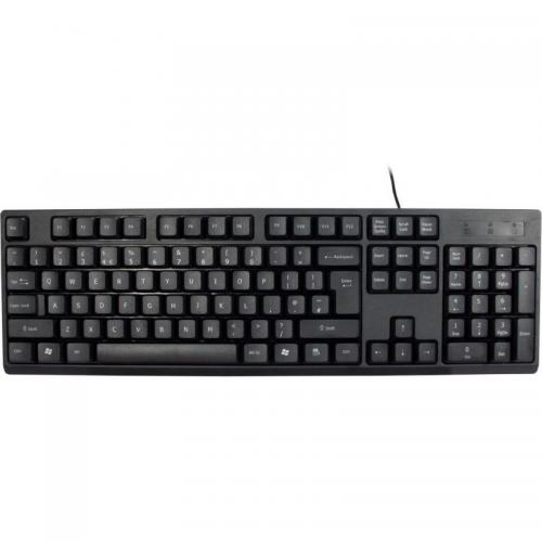 Kit Inter-Tech Nitrox NK-1000EC - Tastatura, USB, Black + Mouse Optic, USB, Black