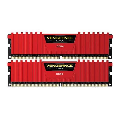 Memorie RAM Corsair Vengeance LPX Red, DIMM, DDR4, 16GB (2x8GB), CL16, 3200MHz