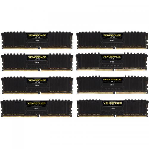 Kit memorie Corsair Vengeance LPX Black 256GB, DDR4-2666MHz, CL16, Quad Channel