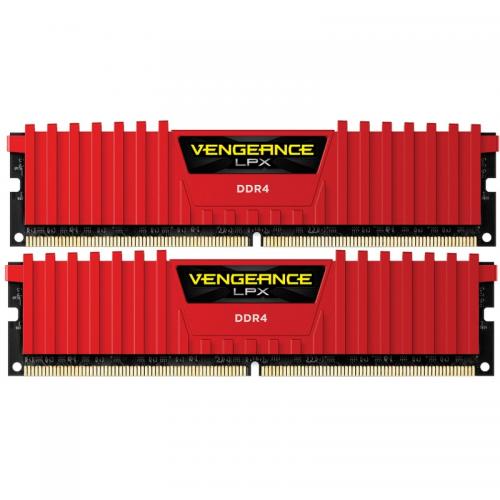 Kit Memorie Corsair Vengeance LPX Red 16GB DDR4-3200Mhz, CL16 Dual Channel