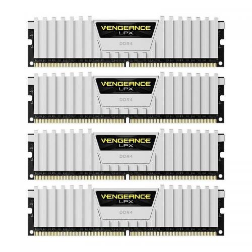 Kit Memorie Corsair Vengeance LPX White 64GB, DDR4-2666MHz, CL16, Quad Channel