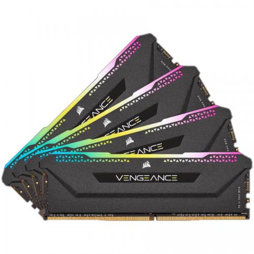 Kit Memorie Corsair Vengeance RGB PRO SL 128GB, DDR4-3200MHz, CL16, Quad Channel