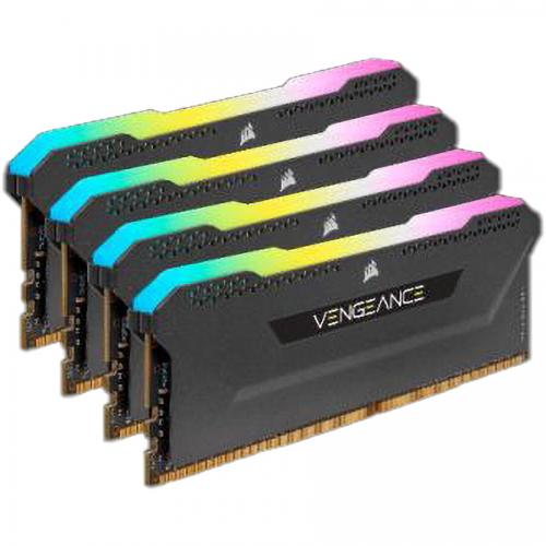 Kit Memorie Corsair Vengeance RGB PRO SL 128GB, DDR4-3200MHz, CL16, Quad Channel