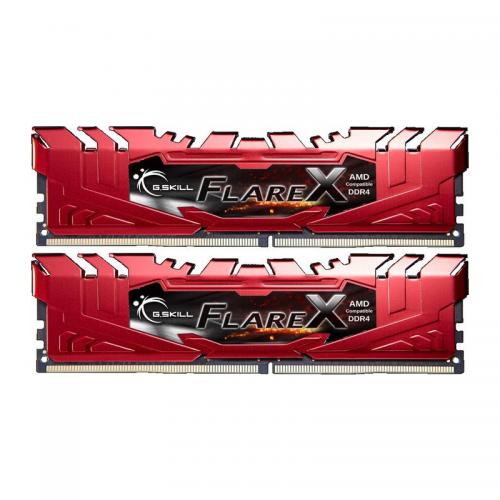 Kit Memorie G.Skill Flare X Red (for AMD), 16GB, DDR4-2400MHz CL15, Dual Channel