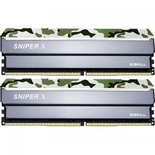 Kit Memorie G.Skill Sniper X Classic Camo 16GB, DDR4-3000MHz, CL16, Dual Channel