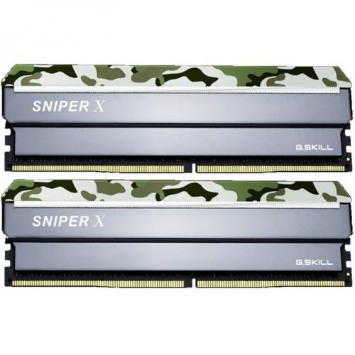 Kit Memorie G.Skill Sniper X Digital Camo, 16GB, DDR4-2400MHz, CL17, Dual Channel