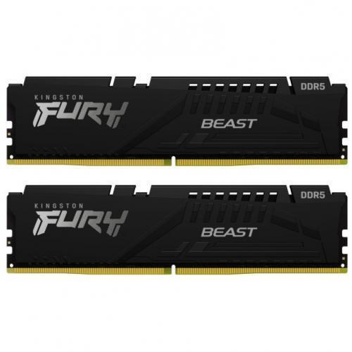 Kit Memorie Kingston Fury Beast 16GB, DDR5-6000Mhz, CL40, Dual Channel