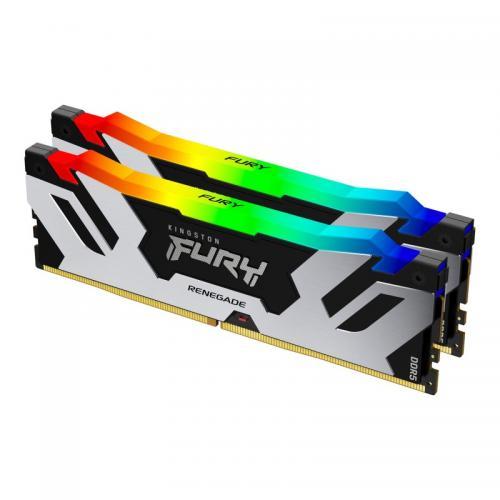 Memorie RAM Kingston DIMM, DDR5, 32GB, CL32, 6400MHz. kit of 2  Fury Renegade RGB