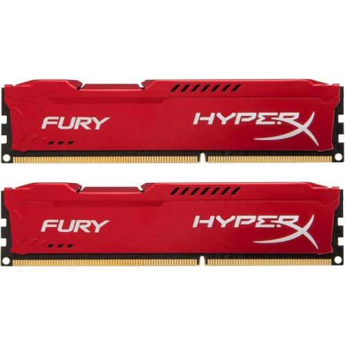 Kit Memorie Kingston HyperX Fury Red Series 8GB, DDR3-1600Mhz, CL10, Dual Channel