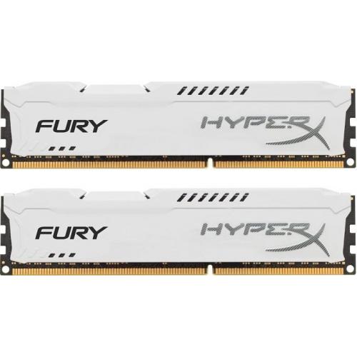 Memorie RAM Kingston HyperX FURY White, DIMM, DDR3, 8GB (2x4GB), CL10, 1866MHz