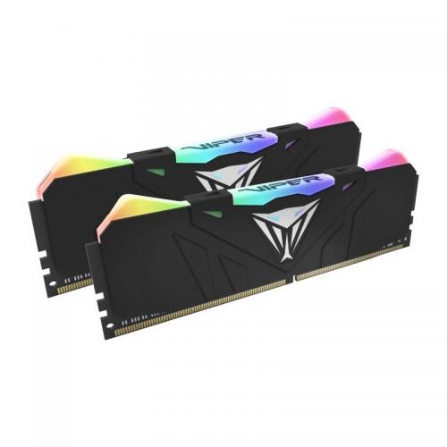 Kit Memorie Patriot Viper RGB Black 16GB, DDR4-3000MHz, CL15, Dual Channel