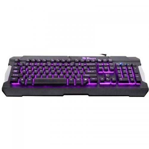 Kit Thermaltake Tt eSPORTS Commander Gear - Tastatura, RGB LED, USB, Black + Mouse Optic, USB, Black