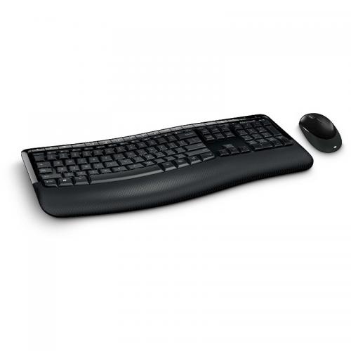 Kit tastatura + mouse Microsoft Comfort 5050 Wireless, negru