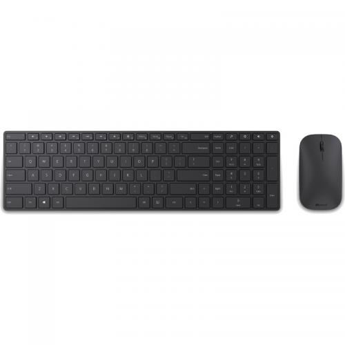 Kit Wireless Microsoft Designer Desktop - Tastatura, Bluetooth, Black + Mouse BlueTrack, Bluetooth, Black