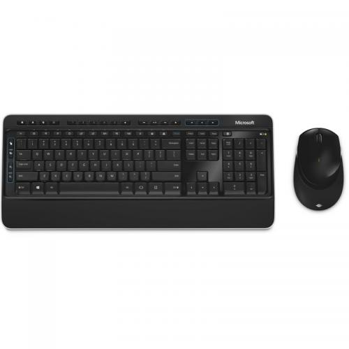 Kit Wireless Microsoft Desktop 3050 - Tastatura, USB, Black + Mouse BlueTrack, USB, Black