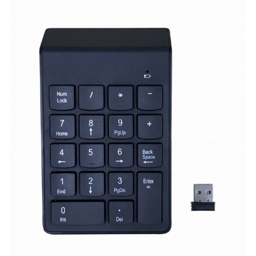 Tastatura numerica Gembird KPD-W-02, USB Wireless, Black