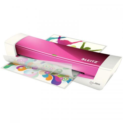 Laminator Leitz iLAM Home Office A4, White-Pink