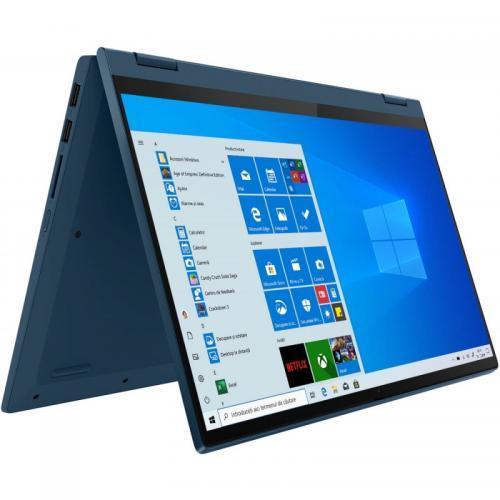 Laptop 2-in-1 Lenovo IdeaPad Flex 5 14ALC05, AMD Ryzen 7 5700U, 14inch Touch, RAM 16GB, SSD 512GB, AMD Radeon Graphics, Windows 11, Abyss Blue