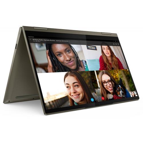 Laptop 2-in-1 Lenovo Yoga 7 14ITL5, Intel Core i5-1135G7, 14inch Touch, RAM 16GB, SSD 1TB, Intel Iris Xe Graphics, Windows 10, Dark Moss