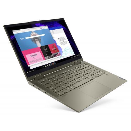Laptop 2-in-1 Lenovo Yoga 7 14ITL5, Intel Core i5-1135G7, 14inch Touch, RAM 16GB, SSD 1TB, Intel Iris Xe Graphics, Windows 10, Dark Moss