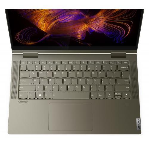 Laptop 2-in-1 Lenovo Yoga 7 14ITL5, Intel Core i5-1135G7, 14inch Touch, RAM 16GB, SSD 1TB, Intel Iris Xe Graphics, Windows 10, Dark Moss