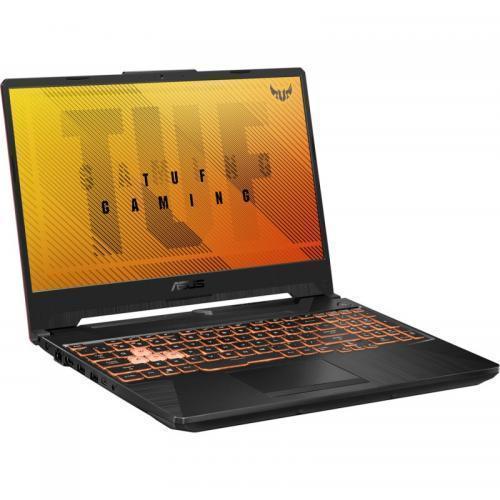 Laptop ASUS TUF Gaming F15 FX506LH-HN004, Intel Core i5-10300H, 15.6inch, RAM 8GB, SSD 512GB, nVidia GeForce GTX 1650 4GB, No OS, Bonfire Black