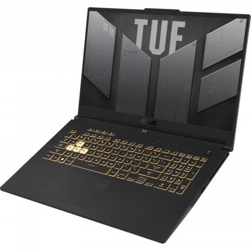 Laptop ASUS TUF Gaming F17 FX707ZE-HX066, Intel Core i7-12700H, 17.3inch, RAM 16GB, SSD 512GB, nVidia GeForce RTX 3050 Ti 4GB, No OS, Mecha Gray