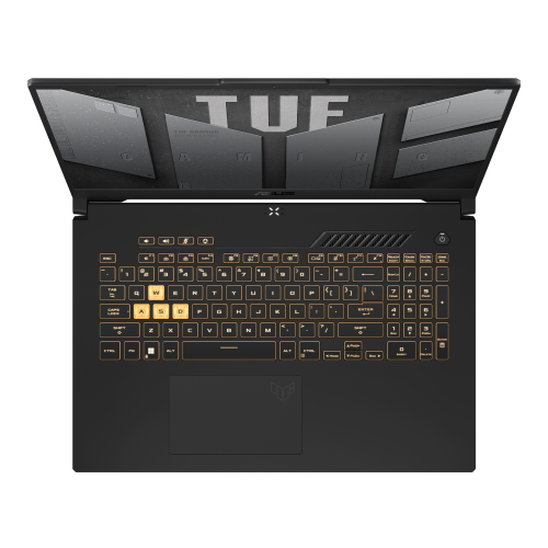 Laptop ASUS TUF Gaming F17 FX707ZM-HX002, Intel Core i7-12700H, 17.3inch, RAM 16GB, SSD 1TB, nVidia GeForce RTX 3060 6GB, No OS, Mecha Gray