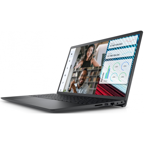 Laptop Dell Vostro 3520, Intel Core i7-1255U, 15.6inch, RAM 16GB, SSD 512GB, Intel Iris Xe Graphics, Linux, Carbon Black